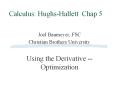 Calculus:%20Hughs-Hallett%20Chap%205 PowerPoint PPT Presentation