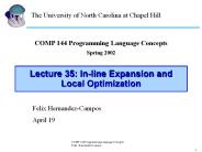 COMP 144 Programming Language Concepts