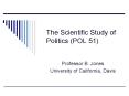 The Scientific Study of Politics (POL 51) PowerPoint PPT Presentation