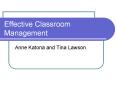 Effective Classroom Management PowerPoint PPT Presentation