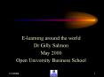 Elearning around the world PowerPoint PPT Presentation