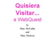Quisiera Visitar... a WebQuest