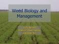 Weed Biology and Management PowerPoint PPT Presentation
