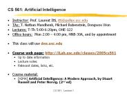 CS%20561:%20Artificial%20Intelligence