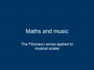 Maths and music