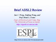 Brief ADSL2 Review