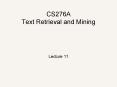 CS276A Text Retrieval and Mining PowerPoint PPT Presentation