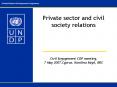 Private sector and civil society relations PowerPoint PPT Presentation