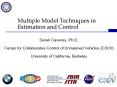 Multiple Model Techniques in Estimation and Control PowerPoint PPT Presentation