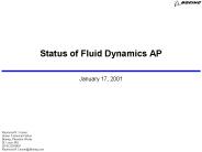 Status of Fluid Dynamics AP