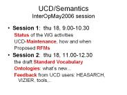 UCD/Semantics InterOpMay2006 session