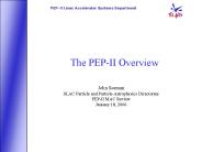 The PEP-II Overview