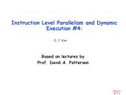 Instruction Level Parallelism and Dynamic Execution