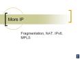 More IP PowerPoint PPT Presentation