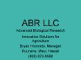 ABR LLC Advanced Biological Research PowerPoint PPT Presentation