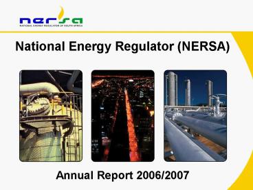 National Energy Regulator (NERSA)