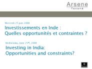 Investing in INDIA