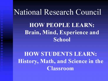 National Research Council