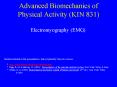 Advanced Biomechanics of Physical Activity (KIN 831) PowerPoint PPT Presentation