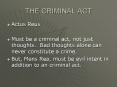THE CRIMINAL ACT PowerPoint PPT Presentation