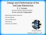 Design and Performance of the IceCube Electronics