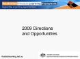 2009 Directions and Opportunities PowerPoint PPT Presentation