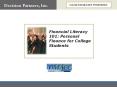 Financial Literacy 101: Personal Finance for College Students PowerPoint PPT Presentation