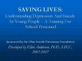 SAVING LIVES: Understanding Depression And Suicide In Young People  PowerPoint PPT Presentation