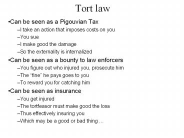 Tort law