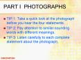PART I PHOTOGRAPHS PowerPoint PPT Presentation