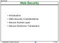 Web Security PowerPoint PPT Presentation
