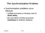 The Synchronization Problem