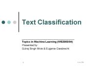 Text Classification