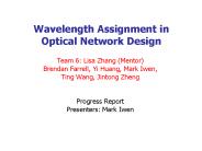 Wavelength Assignment in Optical Network Design