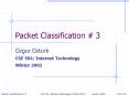 Packet Classification PowerPoint PPT Presentation