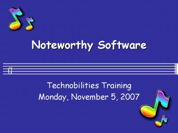 Noteworthy Software