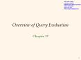 Overview of Query Evaluation PowerPoint PPT Presentation