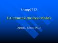 Comp2513 E-Commerce Business Models PowerPoint PPT Presentation