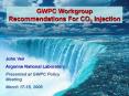 GWPC Workgroup Recommendations For CO2 Injection PowerPoint PPT Presentation