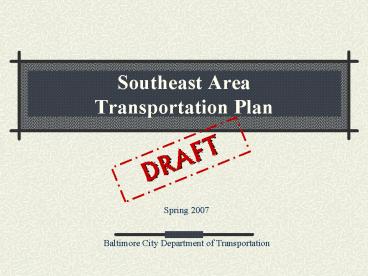 Southeast Area Transportation Plan