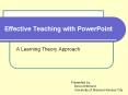 Effective Teaching with PowerPoint PowerPoint PPT Presentation