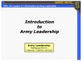 Introduction to Army Leadership PowerPoint PPT Presentation