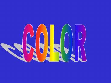 Do You See the Light ?