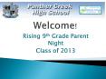 Rising 9th Grade Parent Night PowerPoint PPT Presentation