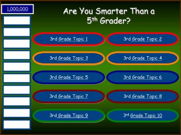 Are You Smarter Than a 5th Grader