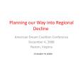 Planning our Way into Regional Decline PowerPoint PPT Presentation