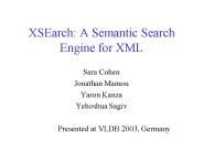 XSEarch: A Semantic Search Engine for XML