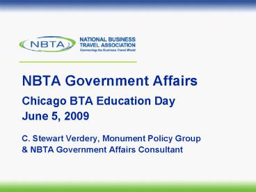 NBTA Government Affairs