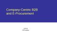 Company-Centric B2B and E-Procurement PowerPoint PPT Presentation