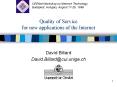 Quality of Service for new applications of the Internet PowerPoint PPT Presentation